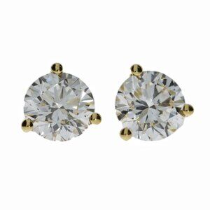 14Kt Gold 1 Ct Lab Grown Diamond Stud Earrings